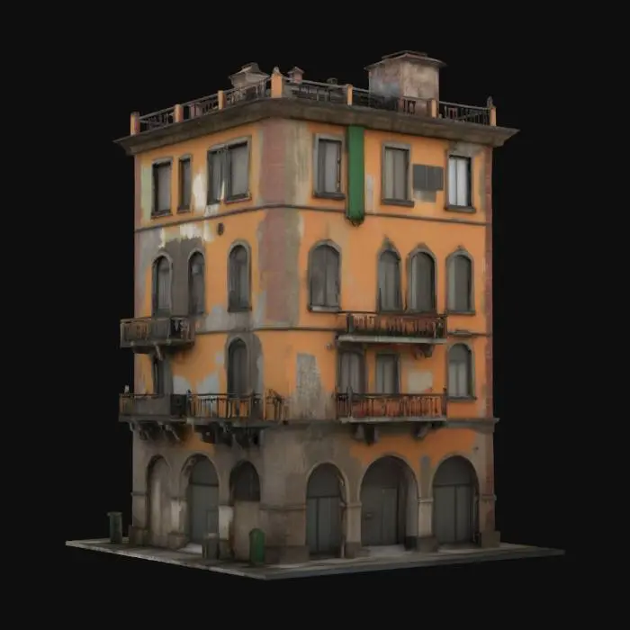 3D model for Italian apartment block