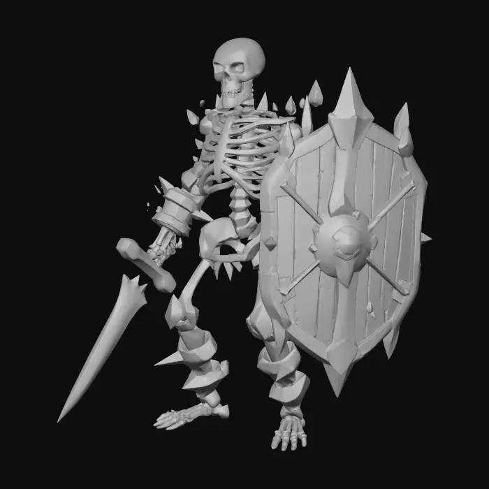 3D model for Skeleton Guardian