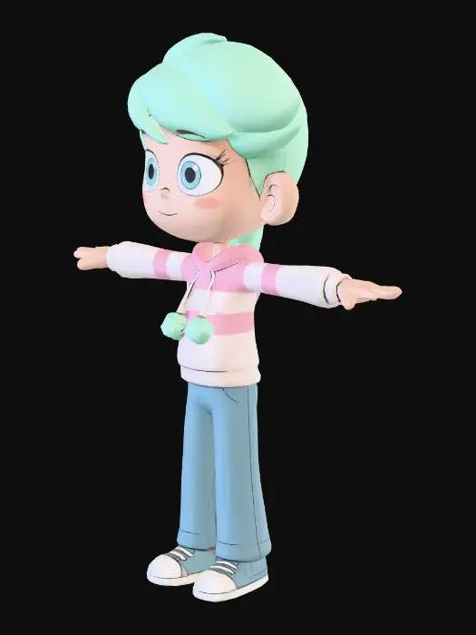 3D model for Lulu T-Pose