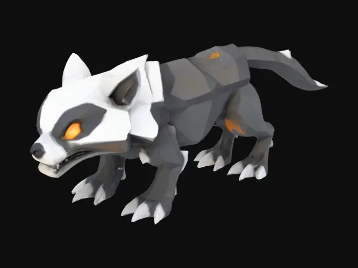 3D model for lowpolystyle Shadow Prowler Hound, #emblem#