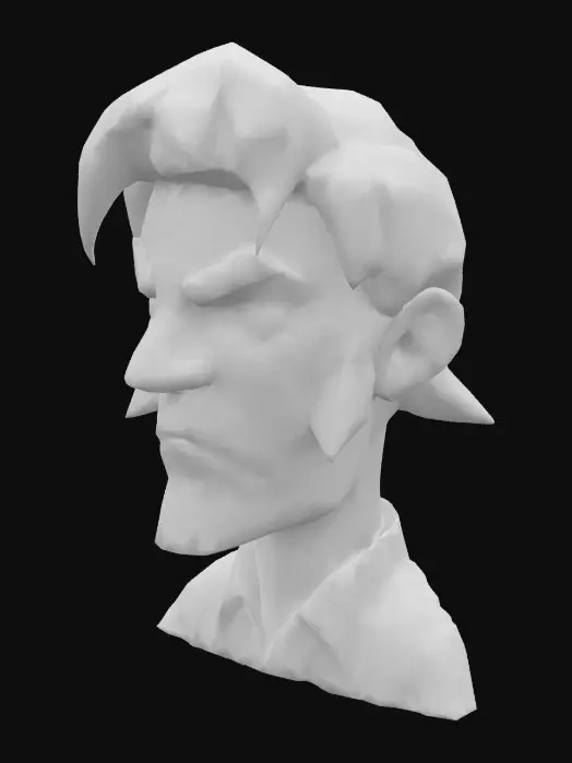 3D model for Determined Polygoner, Youth, Hero #emblem#