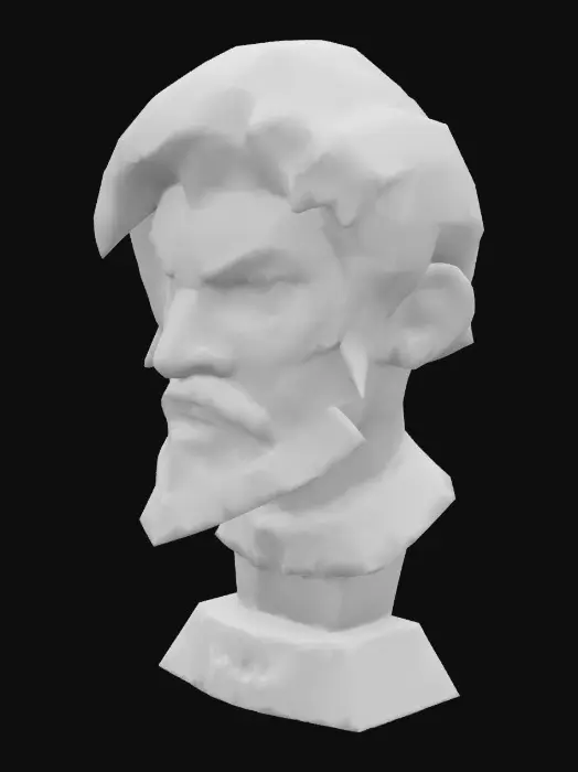 3D model for Determined Hero