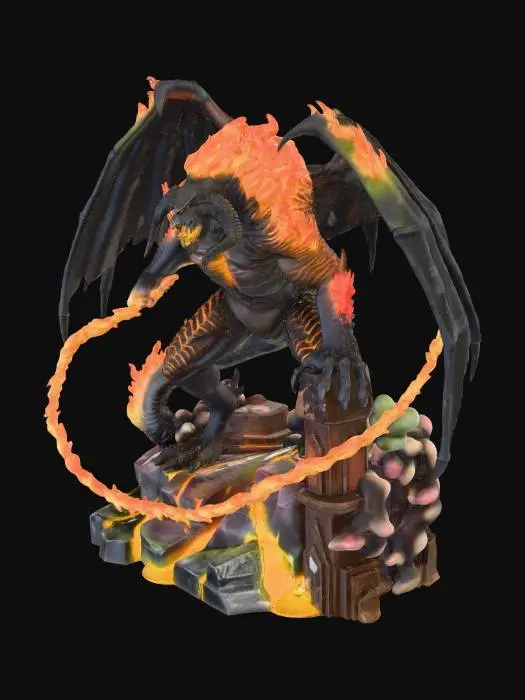 3D model for Fire Demon Guardian