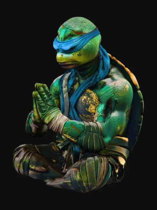 3D model for Meditative Turtle Warrior