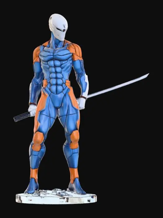 3D model for Cyborg Warrior Statue