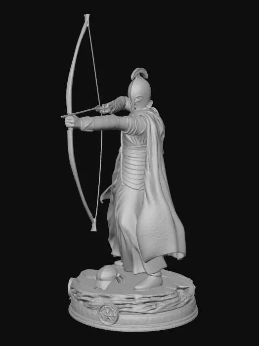3D model for High Elven Archer Statue