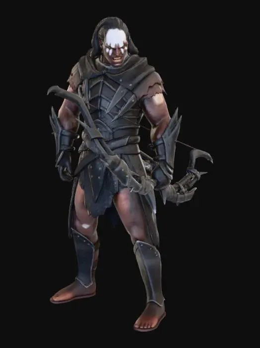3D model for Archer Orc Warrior