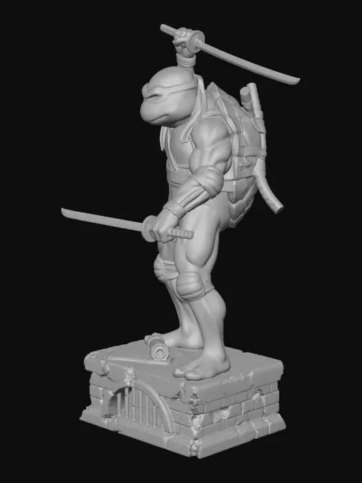3D model for Leonardo Statue