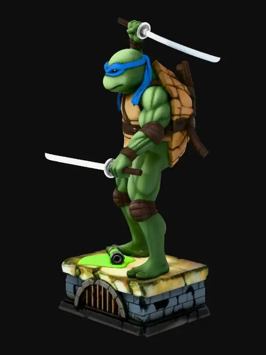 3D model for Leonardo Statue