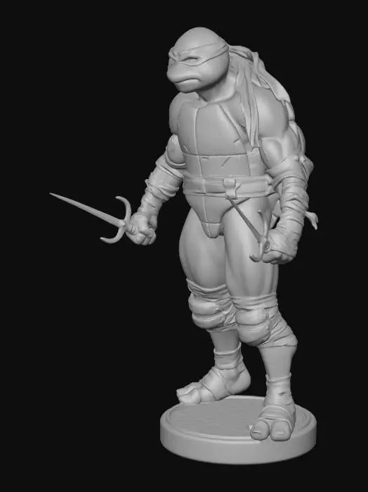 3D model for Ninja Turtle Warrior Statue
