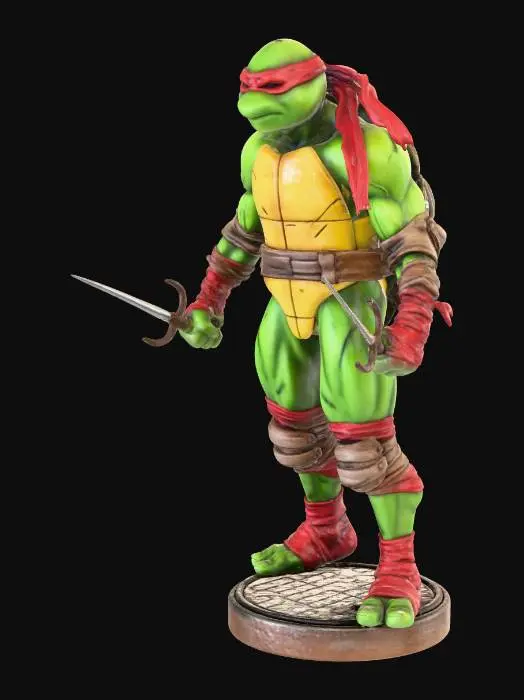3D model for Ninja Turtle Warrior Statue