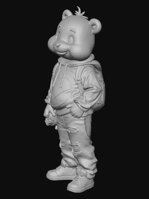 3D model for Care bear with urban outfit