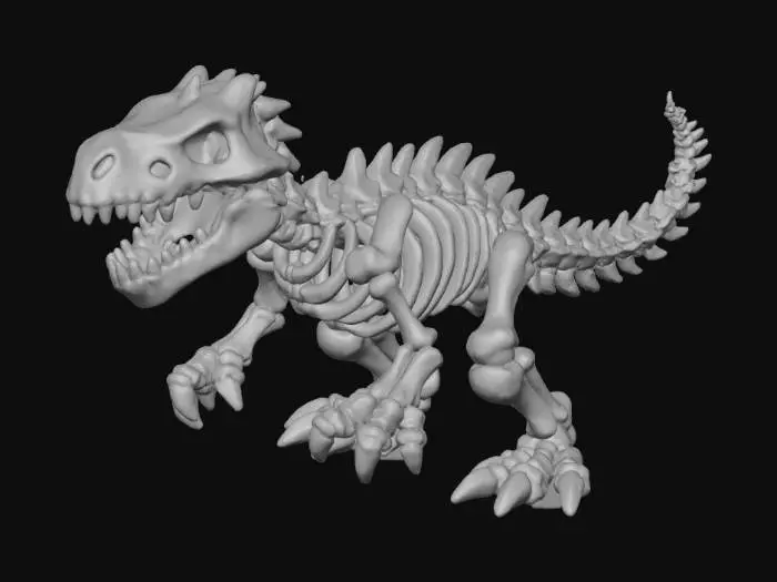 3D model for Dino Skeleton Roar