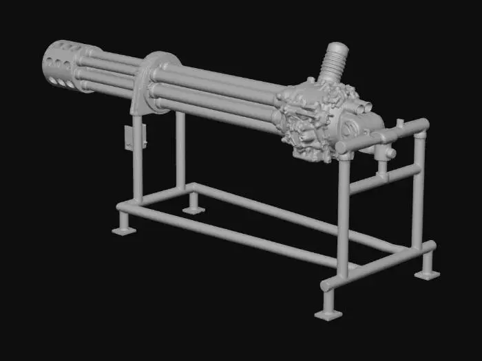 3D model for Minigun Display Piece