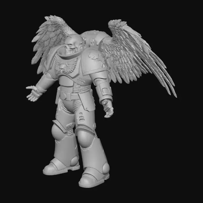 3D model for Spacemarine Biker,Legion of the damned