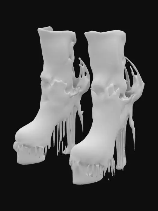 3D model for Ornate Gothic Boots