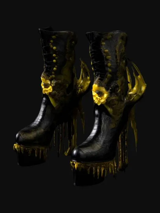 3D model for Ornate Gothic Boots