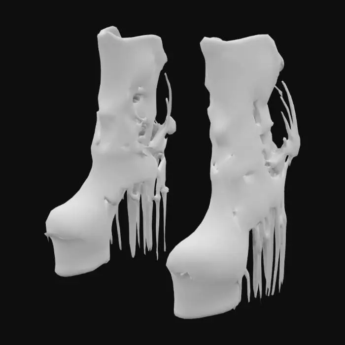 3D model for Ornate Gothic Boots
