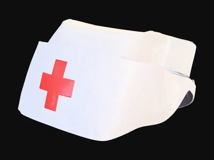 3D model for Nurse Cap with Red Cross