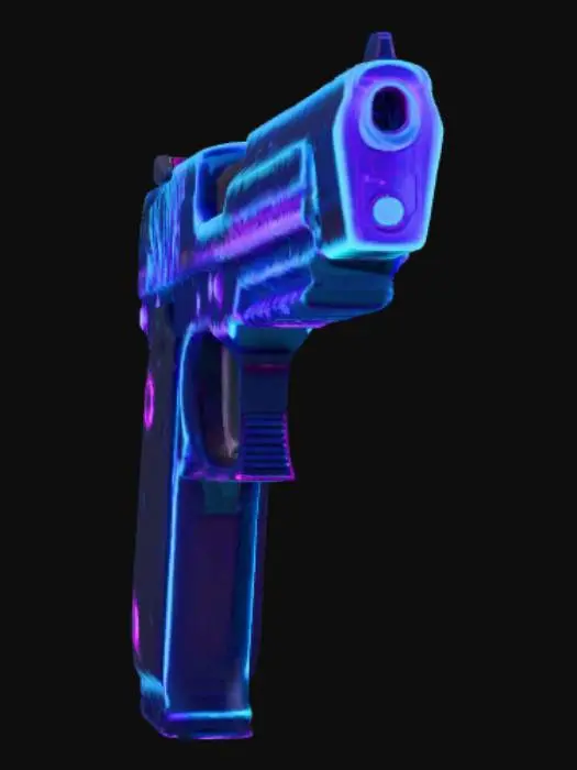 3D model for Neon Pulse Pistol