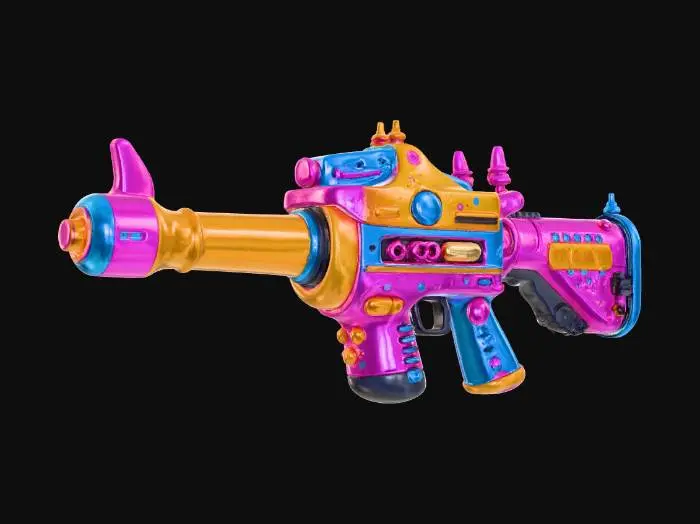 3D model for Retro Toy Raygun Moderno