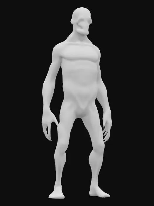 3D model for Zombie Nightmare Shadow Lurker Human Anatomy Muscle System