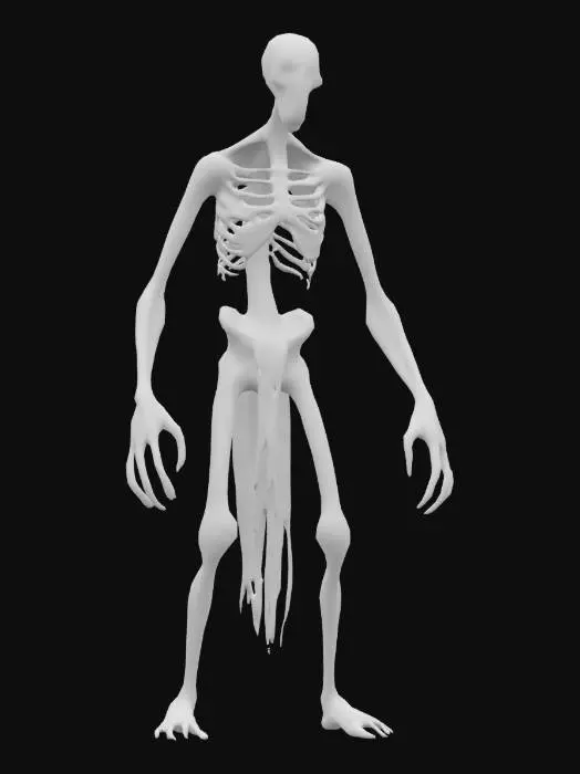 3D model for Zombie Nightmare Shadow Lurker Human Anatomy Muscle System