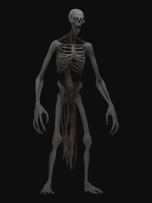 3D model for Zombie Nightmare Shadow Lurker Human Anatomy Muscle System