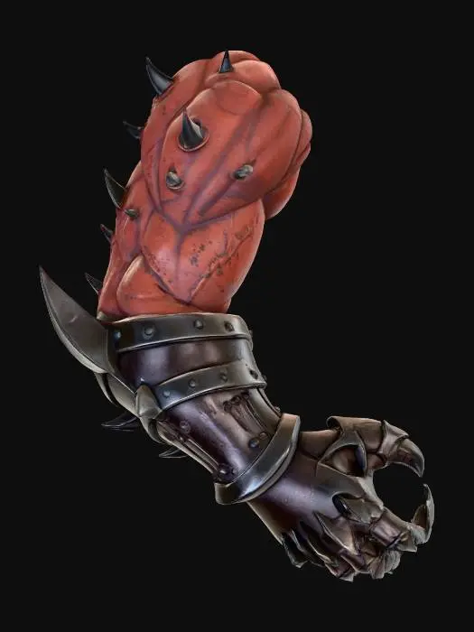 3D model for Infernal Warlord arm and gauntlets, #Halloween2025#