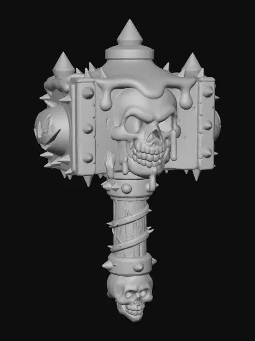 3D model for Pumpkin Skull Smasher, #Halloween2025#