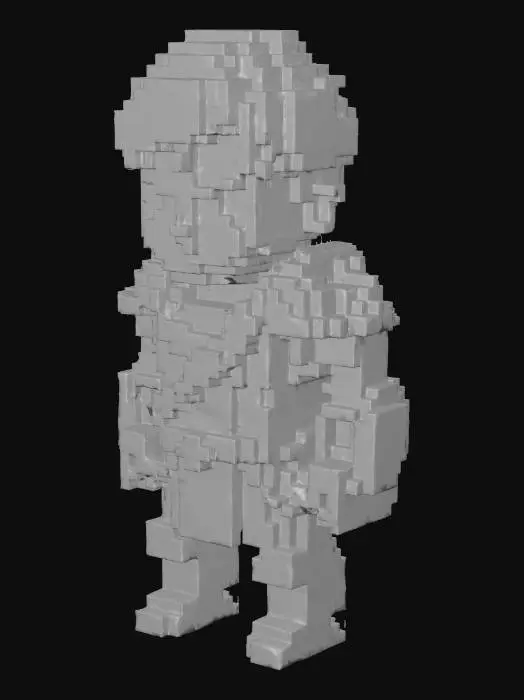 3D model for Pixel Warrior