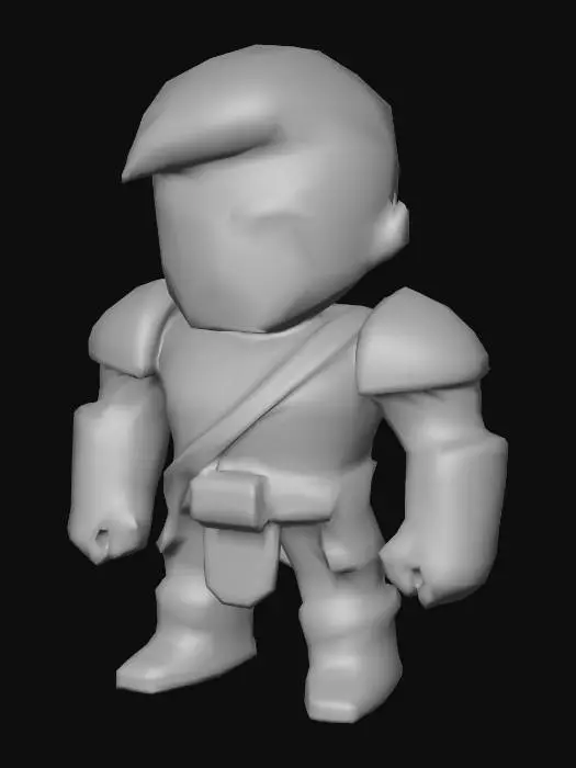 3D model for Warrior Stance