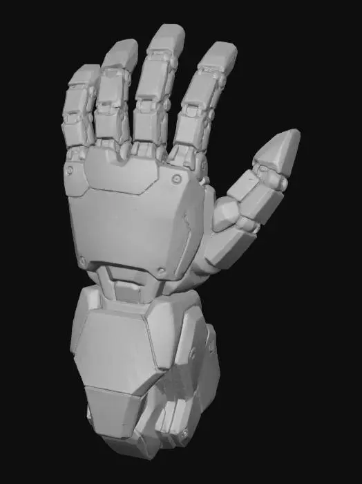 3D model for Graffiti Cyborg Hand, #Thanksgiving#