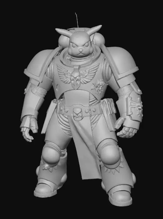 3D model for Pikachu Space Marine, #Thanksgiving#