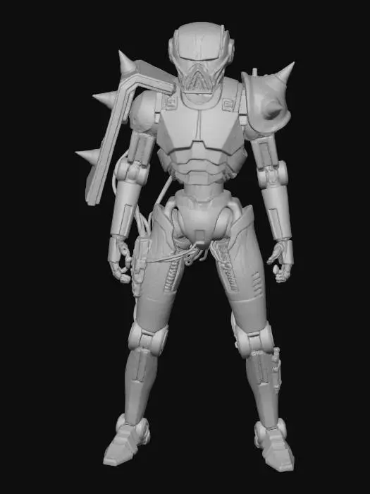 3D model for Rustic Sentinel Bot, #Thanksgiving#