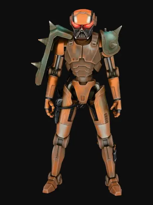 3D model for Rustic Sentinel Bot, #Thanksgiving#