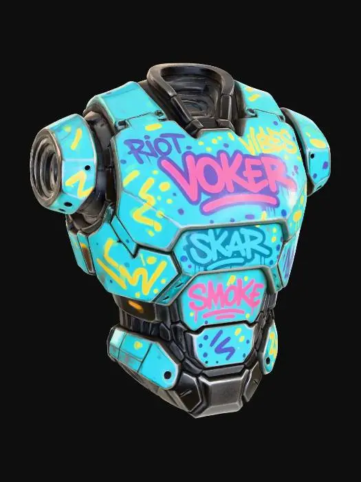 3D model for Graffiti Armor