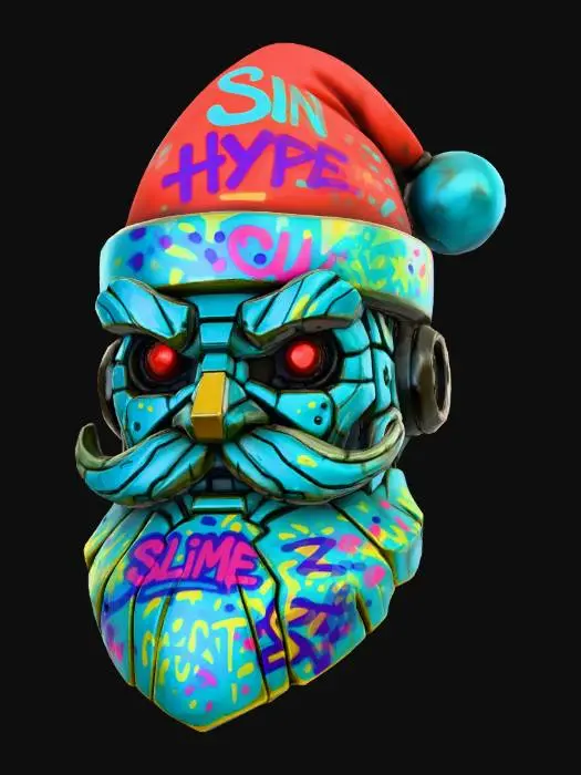 3D model for Graffiti Santa Bot, #Christmas2025#