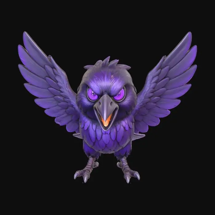 3D model for Raven Fury, #Halloween2025#