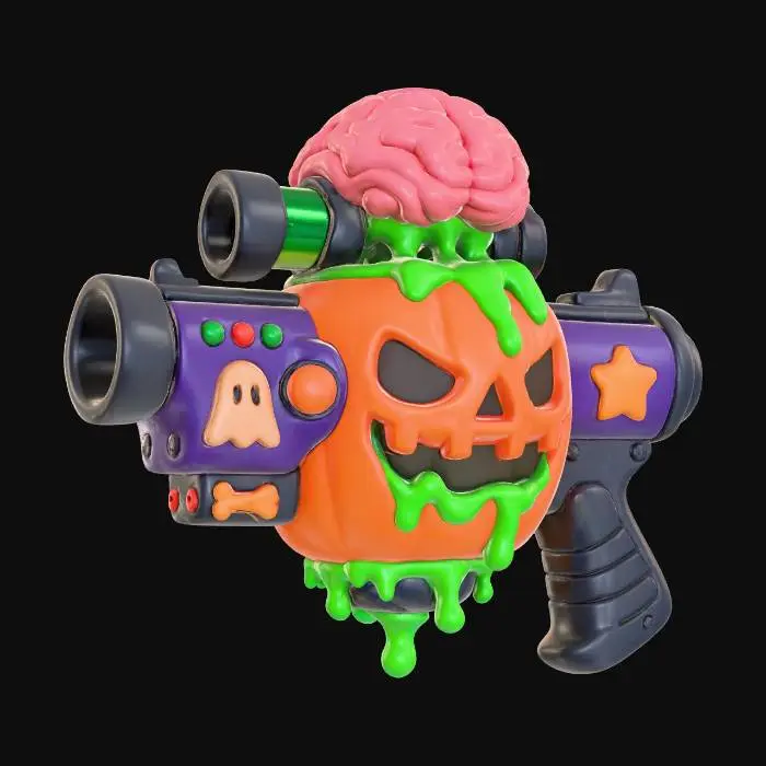 3D model for Pumpkin Blaster, #Halloween2025#
