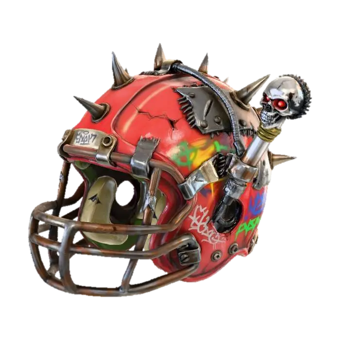 Skullspike Helmet - Spike 3D model, vytvořený pomocí AI