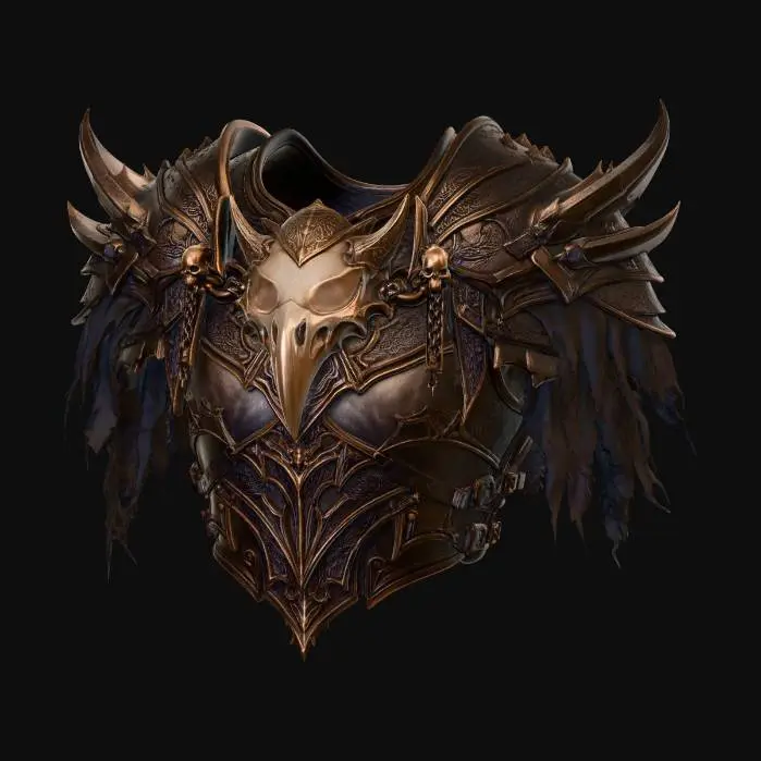 3D model for Skullcarved Warplate