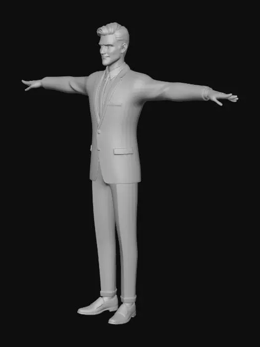3D model for T-Pose Businessman