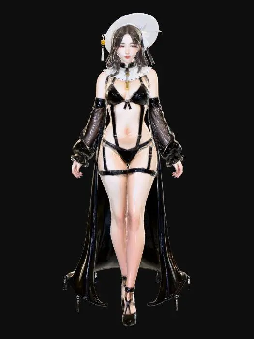 3D model for Mystical female character