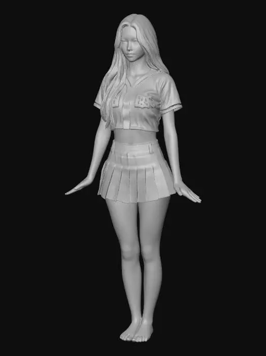 3D model for Baseball Cheerleader Bliss