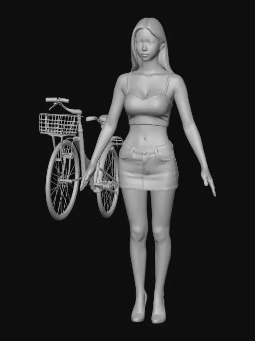3D model for Street girl