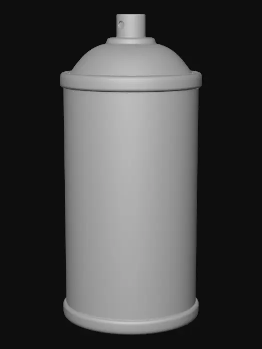 3D model for Yellow Spray Can Icon