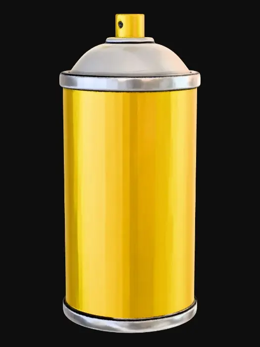 3D model for Yellow Spray Can Icon