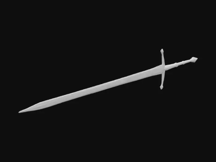 3D model for a dueling longsword