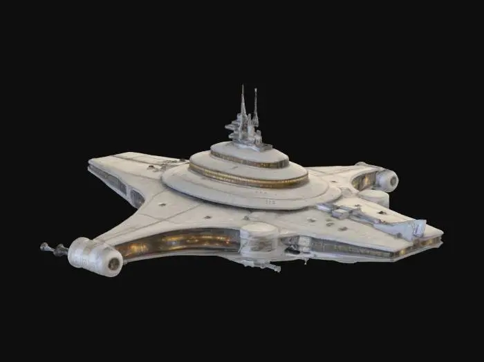 3D model for devasa kocaman çok geniş bir uzay gemisi